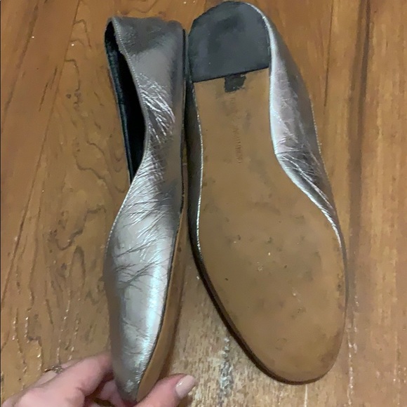 Rebecca minkoff metallic silver flats size 8.5 - Picture 3 of 8